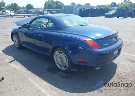 2003 Lexus Sc 430 z USA, uszkodzony, nr VIN JTHFN48Y530040767